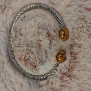 💚Vintage silver and gold tone bangle/ bracelet